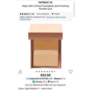 Patrick Ta Crème Foundation and Finishing Duo - Light Medium 1